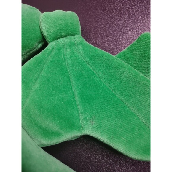 Vintage Manhattan Toy Co Green Pterodactyl Dinosaur 1991 Velour Plush Stuffed 9" - Picture 10 of 10